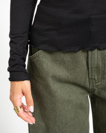 Aware Glesha Boatneck Top Black - Things I Like Things I Love