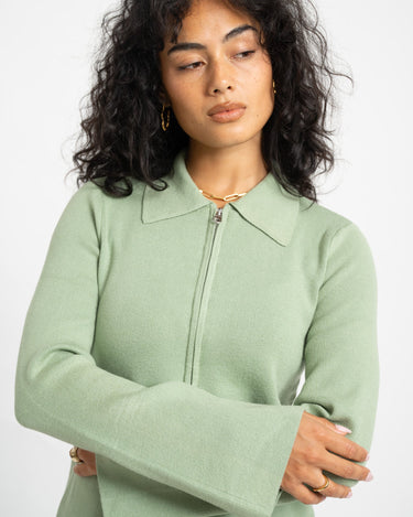 Aware Hanna Knit Cardigan Basil - Things I Like Things I Love