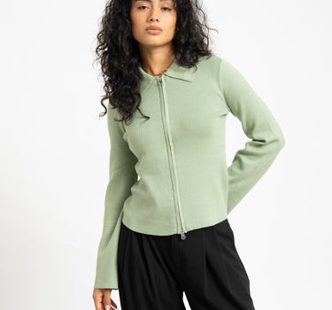 Aware Hanna Knit Cardigan Basil - Things I Like Things I Love