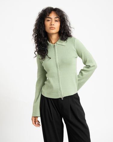 Aware Hanna Knit Cardigan Basil - Things I Like Things I Love