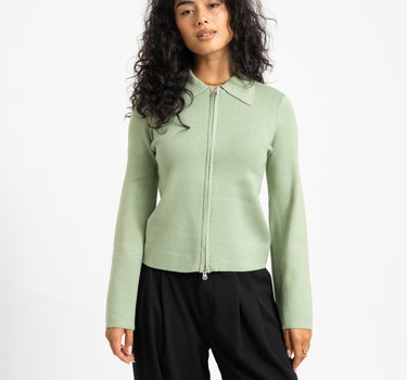 Aware Hanna Knit Cardigan Basil - Things I Like Things I Love