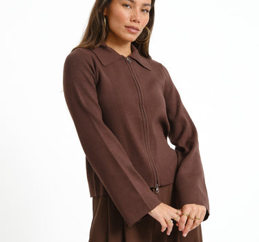 Aware Hanna Knit Cardigan Chocolate Torte - Things I Like Things I Love
