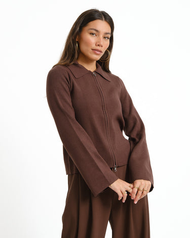 Aware Hanna Knit Cardigan Chocolate Torte - Things I Like Things I Love