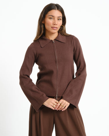 Aware Hanna Knit Cardigan Chocolate Torte - Things I Like Things I Love