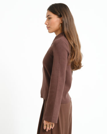Aware Hanna Knit Cardigan Chocolate Torte - Things I Like Things I Love