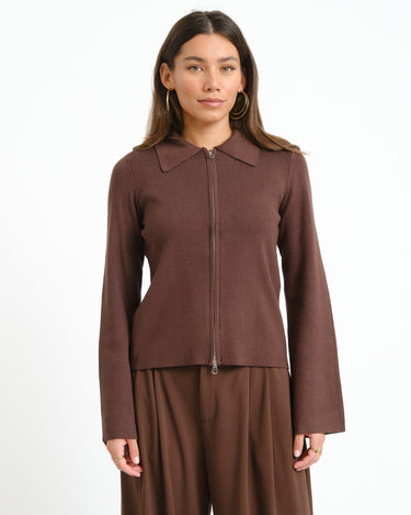 Aware Hanna Knit Cardigan Chocolate Torte - Things I Like Things I Love