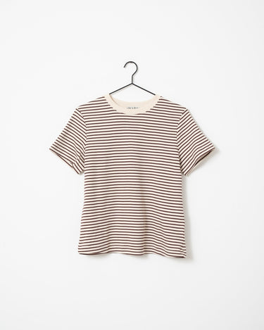 AWARE JADA NAIMA O - NECK T - SHIRT Birch/Bitter Chocolate - Things I Like Things I Love