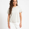 Aware Jada Naima O - Neck T-Shirt Birch/Gray Mist - Things I Like Things I Love