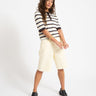 Aware Knit Polo Top Chocolate Brown White - Things I Like Things I Love