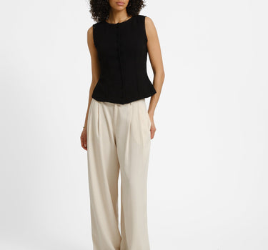 Aware Lise O - neck Top Black - Things I Like Things I Love