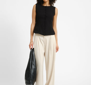 Aware Lise O - neck Top Black - Things I Like Things I Love