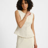 Aware Lise O - neck Top Bone White - Things I Like Things I Love