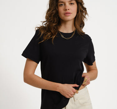 Aware Naima O - Neck T-Shirt Black - Things I Like Things I Love