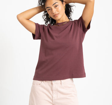 Aware Naima O-Neck T-Shirt Catawba Grape - Things I Like Things I Love