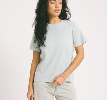 Aware Naima O - Neck T-Shirt Gray Mist - Things I Like Things I Love