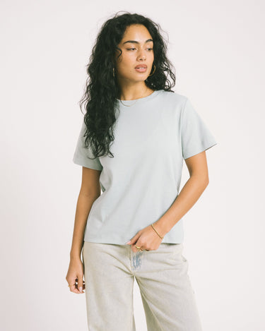 Aware Naima O - Neck T-Shirt Gray Mist - Things I Like Things I Love