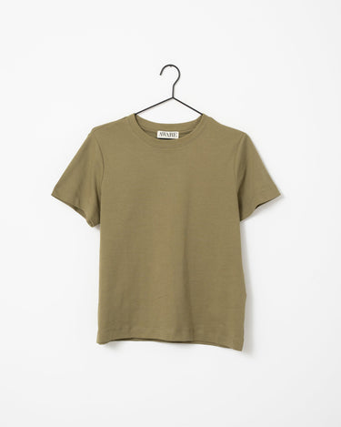 Aware Naima O-Neck T-Shirt Martini Olive - Things I Like Things I Love
