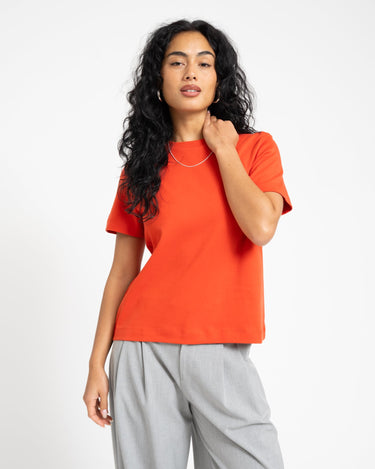 Aware Naima O - Neck T-Shirt Molten Lava - Things I Like Things I Love