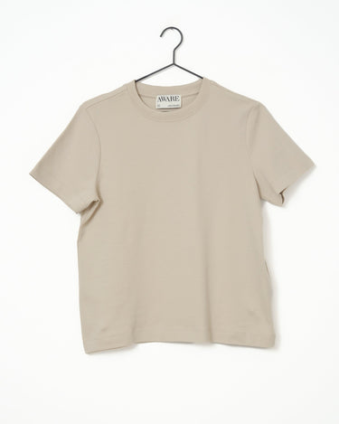 Aware Naima O - Neck T-Shirt Pelican - Things I Like Things I Love