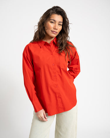 Aware Parina Loose Shirt Molten Lava - Things I Like Things I Love