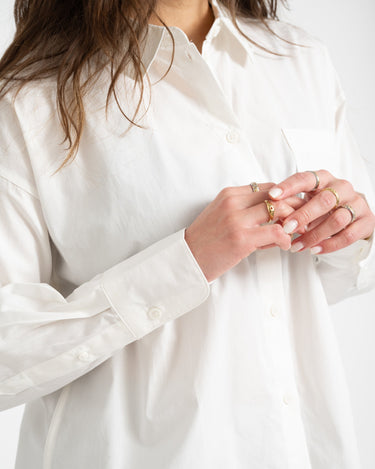 Aware Parina Loose Shirt Snow White - Things I Like Things I Love