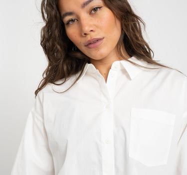 Aware Parina Loose Shirt Snow White - Things I Like Things I Love