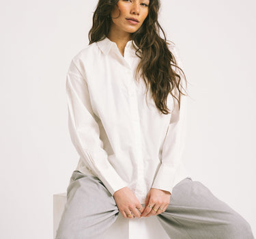 Aware Parina Loose Shirt Snow White - Things I Like Things I Love