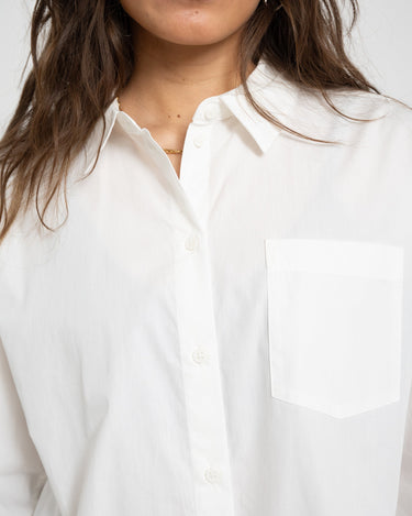 Aware Parina Loose Shirt Snow White - Things I Like Things I Love