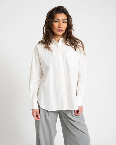 Aware Parina Loose Shirt Snow White - Things I Like Things I Love