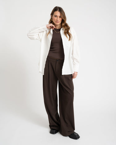 Aware Parina Loose Shirt Snow White - Things I Like Things I Love