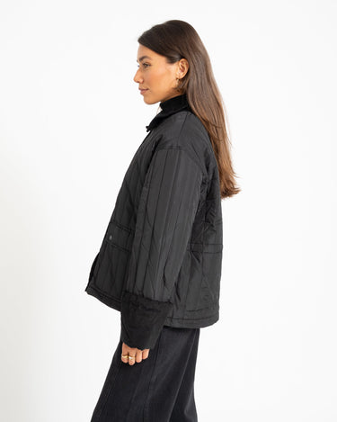 Aware Sissy Oversize Quilted Jacket Black - Things I Like Things I Love