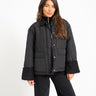 Aware Sissy Oversize Quilted Jacket Black - Things I Like Things I Love