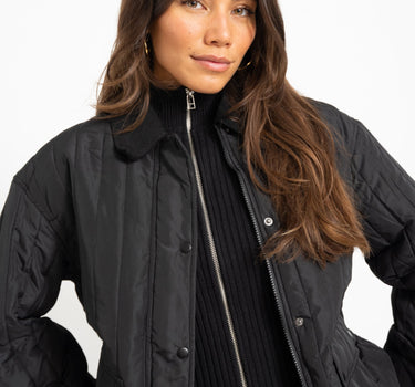 Aware Sissy Oversize Quilted Jacket Black - Things I Like Things I Love