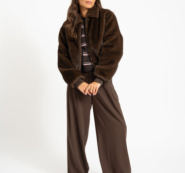 Aware Tacey Polo Knit Chocolate Torte - Things I Like Things I Love