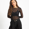 Aware Tessy O-Neck Lace Top Black - Things I Like Things I Love