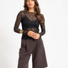 Aware Tessy O-Neck Lace Top Black - Things I Like Things I Love
