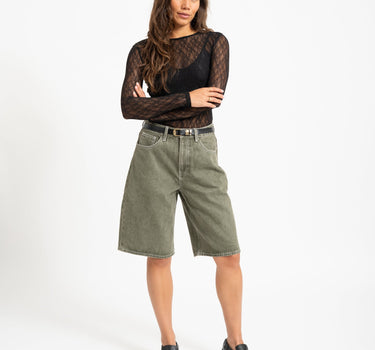 Aware Tessy O-Neck Lace Top Black - Things I Like Things I Love
