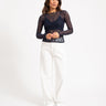 Aware Tessy O-Neck Lace Top Night Sky - Things I Like Things I Love