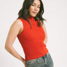 Aware Vitoria High Neck Knit Top Molten Lava - Things I Like Things I Love