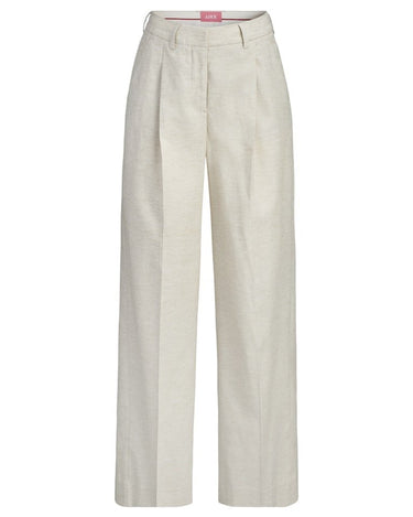 Aya Structured Wide Pant Feather Gray White Melange - Things I Like Things I Love