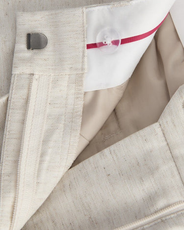 Aya Structured Wide Pant Feather Gray White Melange - Things I Like Things I Love