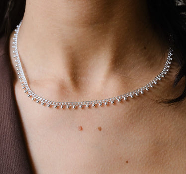 Baby Dots Necklace Silver - Things I Like Things I Love