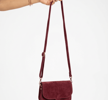 Bag Flora REAL SUEDE Bordeaux - Things I Like Things I Love