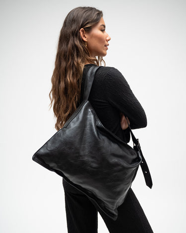 Bag Noor Black Faux Leather - Things I Like Things I Love