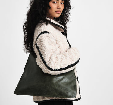 Bag Noor Green Faux Leather - Things I Like Things I Love