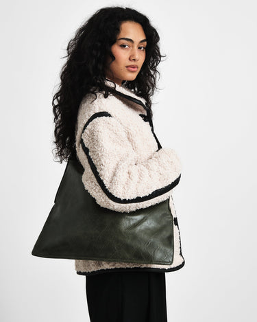 Bag Noor Green Faux Leather - Things I Like Things I Love