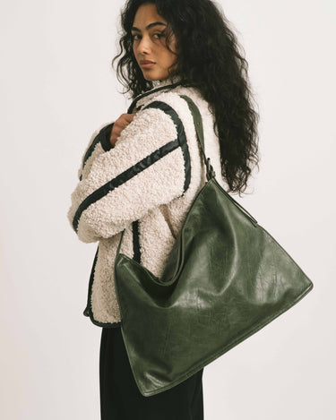 Bag Noor Green Faux Leather - Things I Like Things I Love