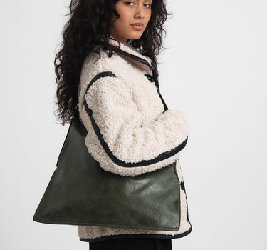 Bag Noor Green Faux Leather - Things I Like Things I Love