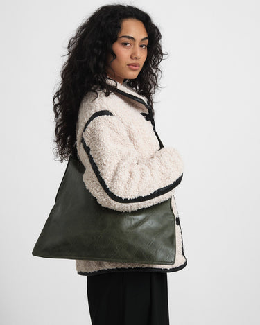 Bag Noor Green Faux Leather - Things I Like Things I Love