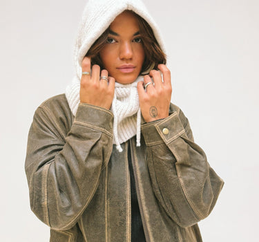 Balaclava Knitted Off White - Things I Like Things I Love